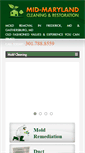 Mobile Screenshot of midmarylandcleaningrestoration.com